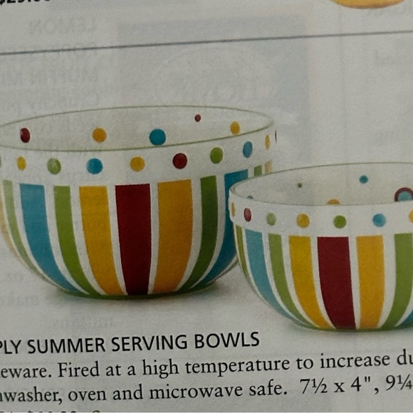 Celebrating Home colorful dots and stripes Mixing Bowls - Picture 5 of 5